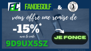 fandegolf - remise - 15 pourcent - tee-time PJMG - golf tees